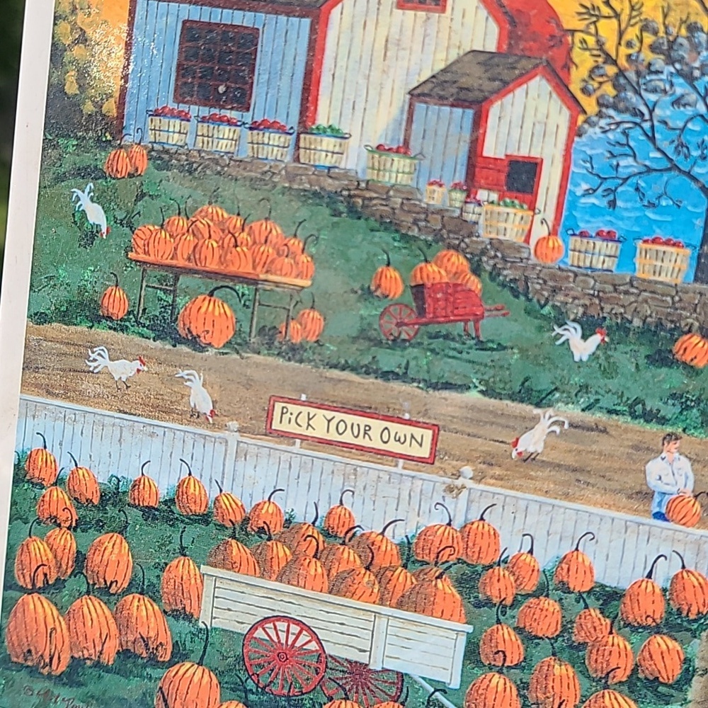 MasterPieces Town & Country Puzzle Autumn Morning Art Poulin 300 Pieces EZ Grip - Picture 9 of 11